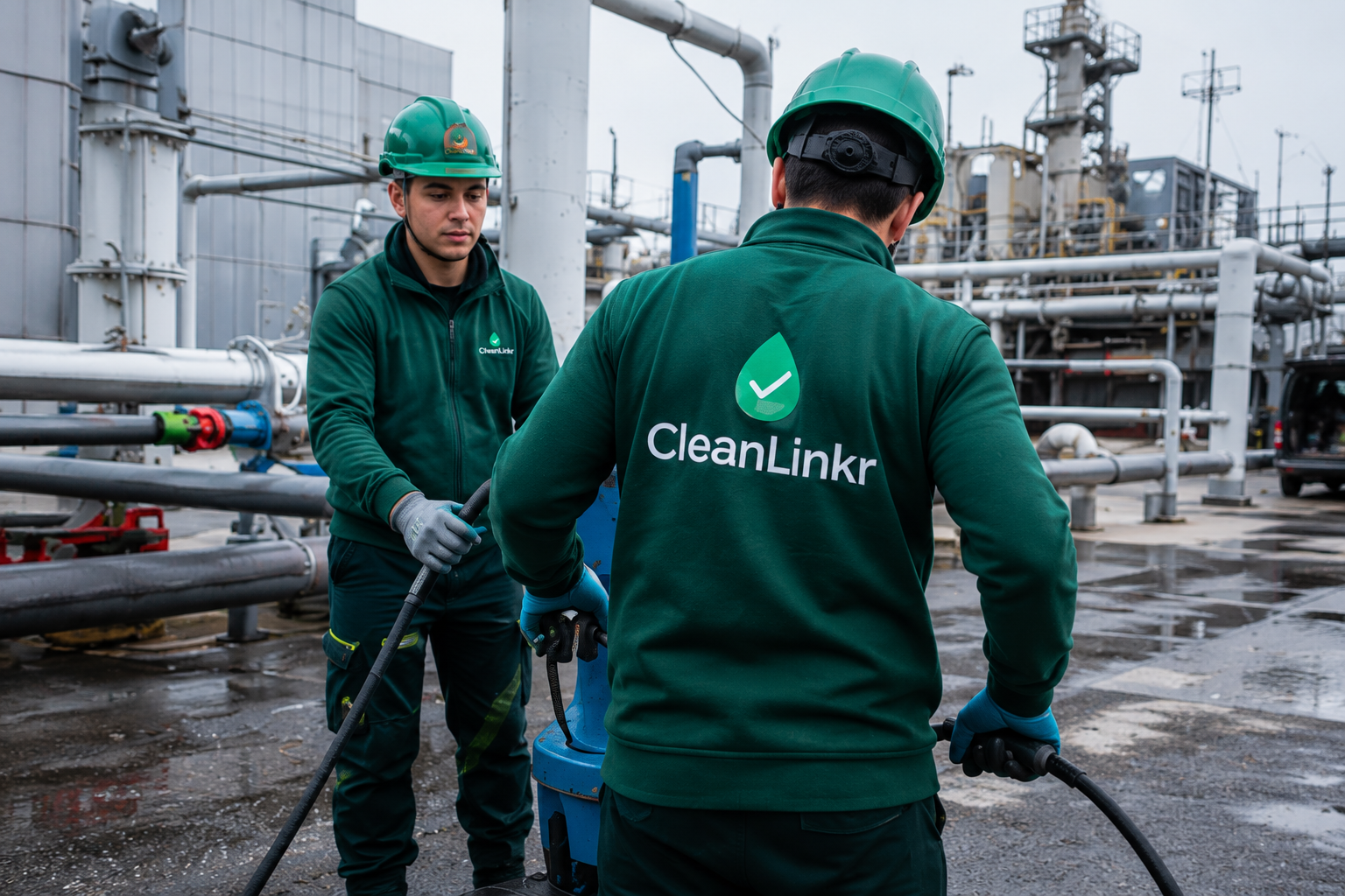 CleanLinkr vakmensen bij calamiteit op locatie