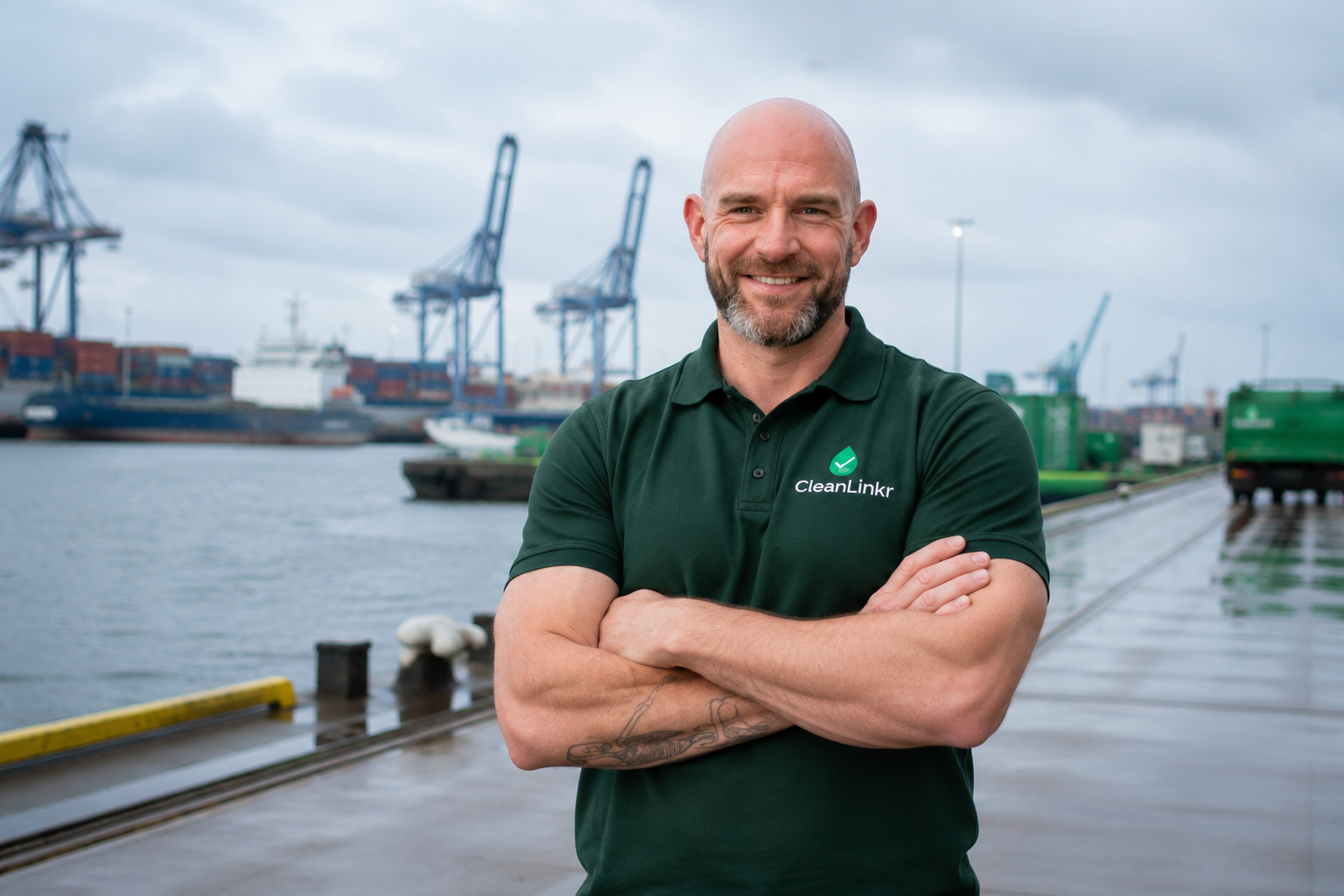 CleanLinkr vakman haven en industrieel terrein